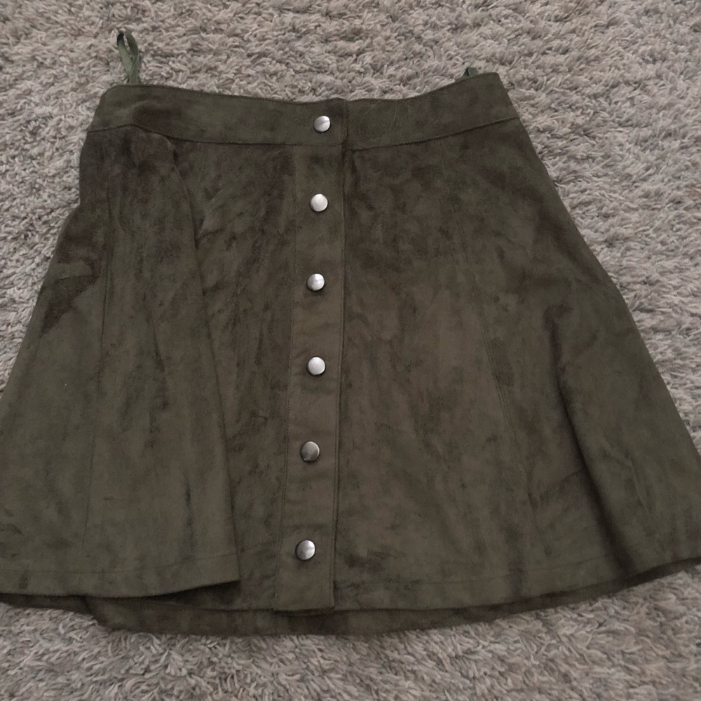 boutique suede skirt